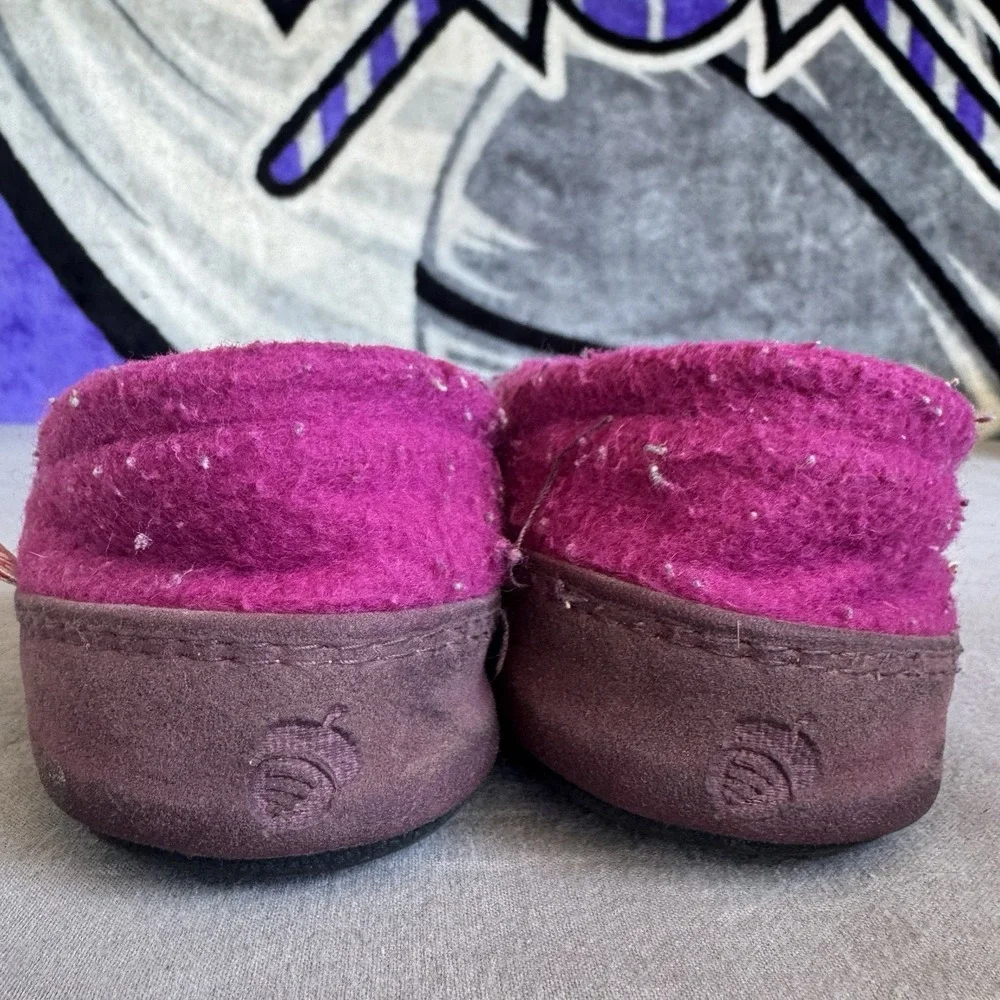 Size 12/13 - Acorn Kids' Slipperss Colby Gore Moccasins, Magenta Elephant